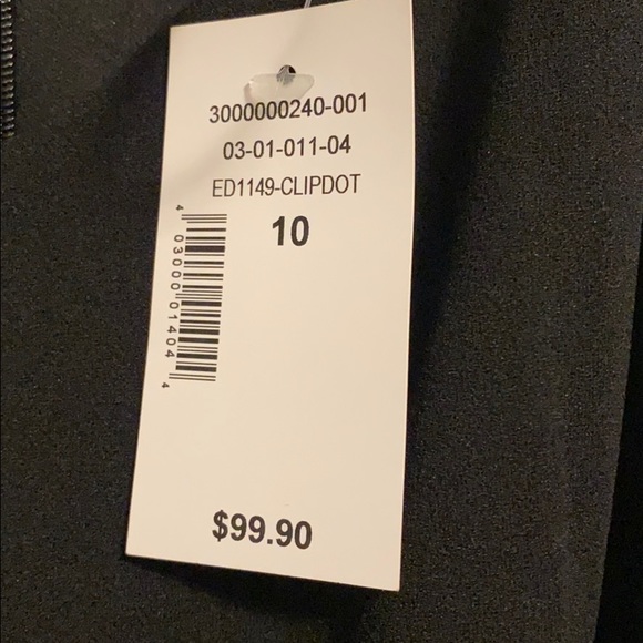 NWT gorgeous black dress with sparkling skirt - Picture 5 of 8